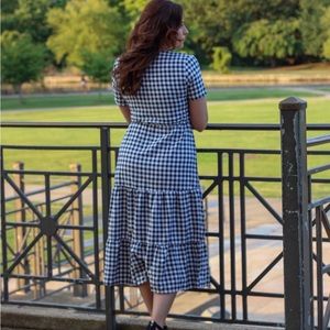 Gingham, MIDI dress